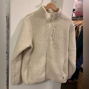 Eddie Bauer Women's Off-White Teddy Jacket